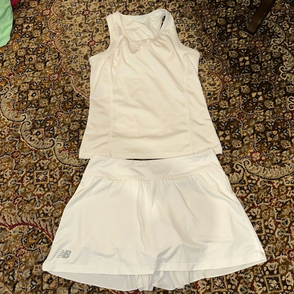 New balance tennis skirt and top